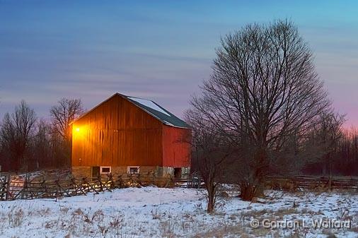 Red Barn At Dawn_03789-95.jpg - Photographed near Smiths Falls, Ontario, Canada.